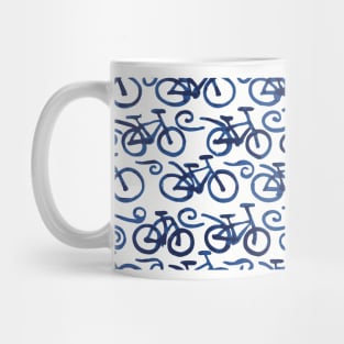 pattern with bicycles Mug